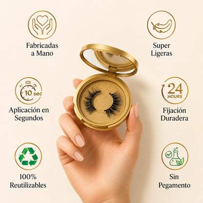 Pestañas Magnéticas Profesionales Efecto Natural