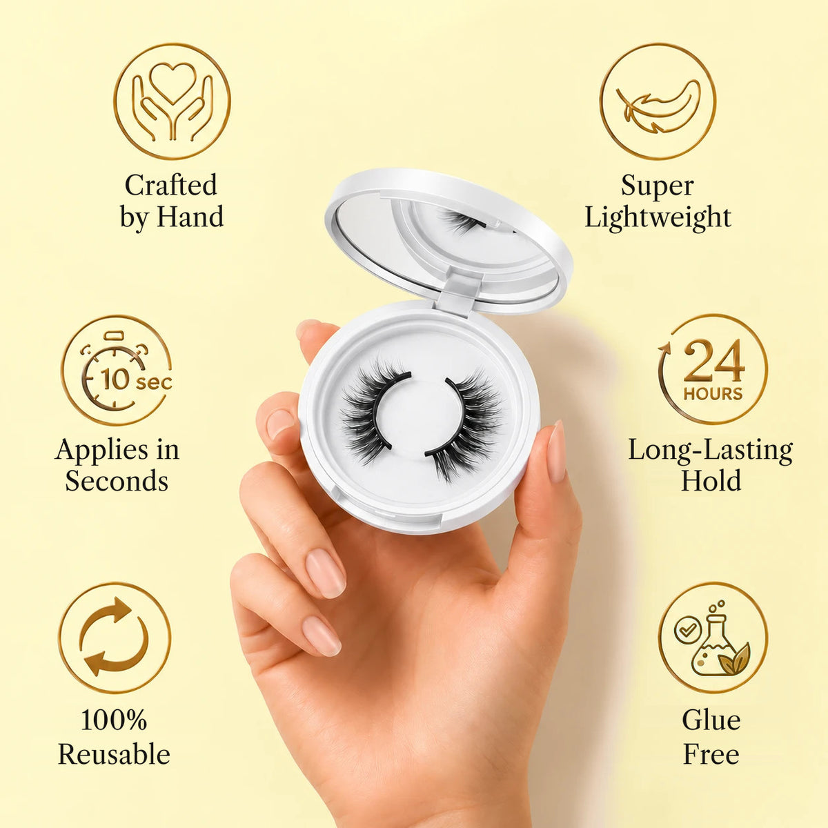 Natural-Looking Magnetic Lashes