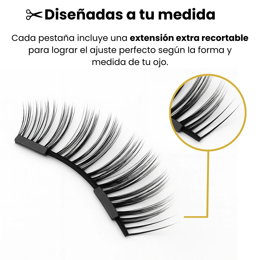 Set de Pestañas Magnéticas Efecto Natural