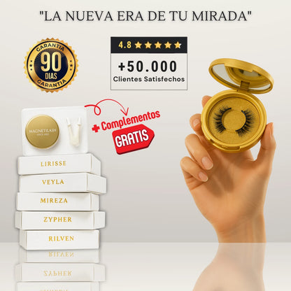 Set de Pestañas Magnéticas Efecto Natural